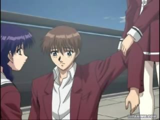 Hentai anime classmates hármasban -ban iskola